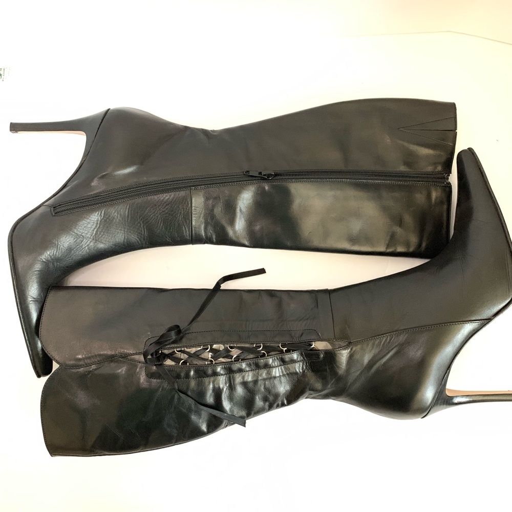 Andrew Stevens Lace Detail Boots Sz 36 1/2
